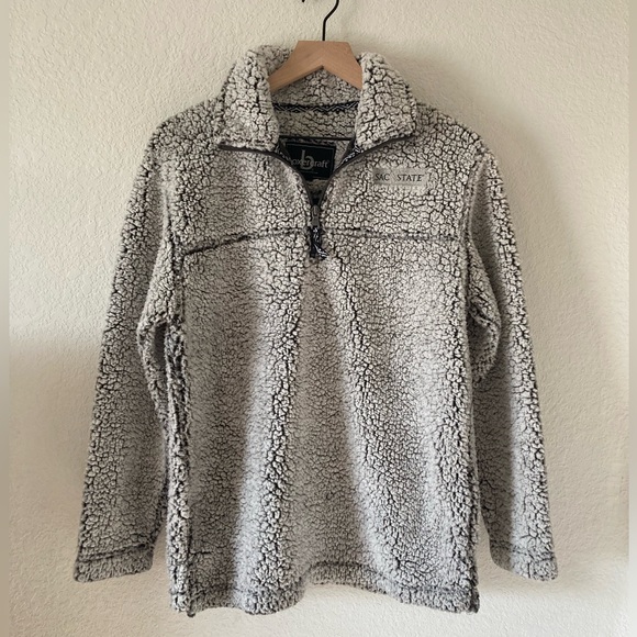 Sacramento State Hornets Quarter Zip Sherpa Fleece Pullover Jacket - Picture 2 of 8